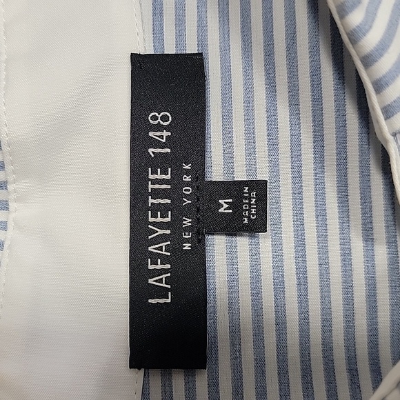 Lafayette 148 New York, Spice Multi Everson Dip-Dye Shirt, Size M, EUC. - Picture 8 of 11